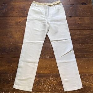 Ron Leal designer Pearlescent Cotton and Silk Pants Size 8